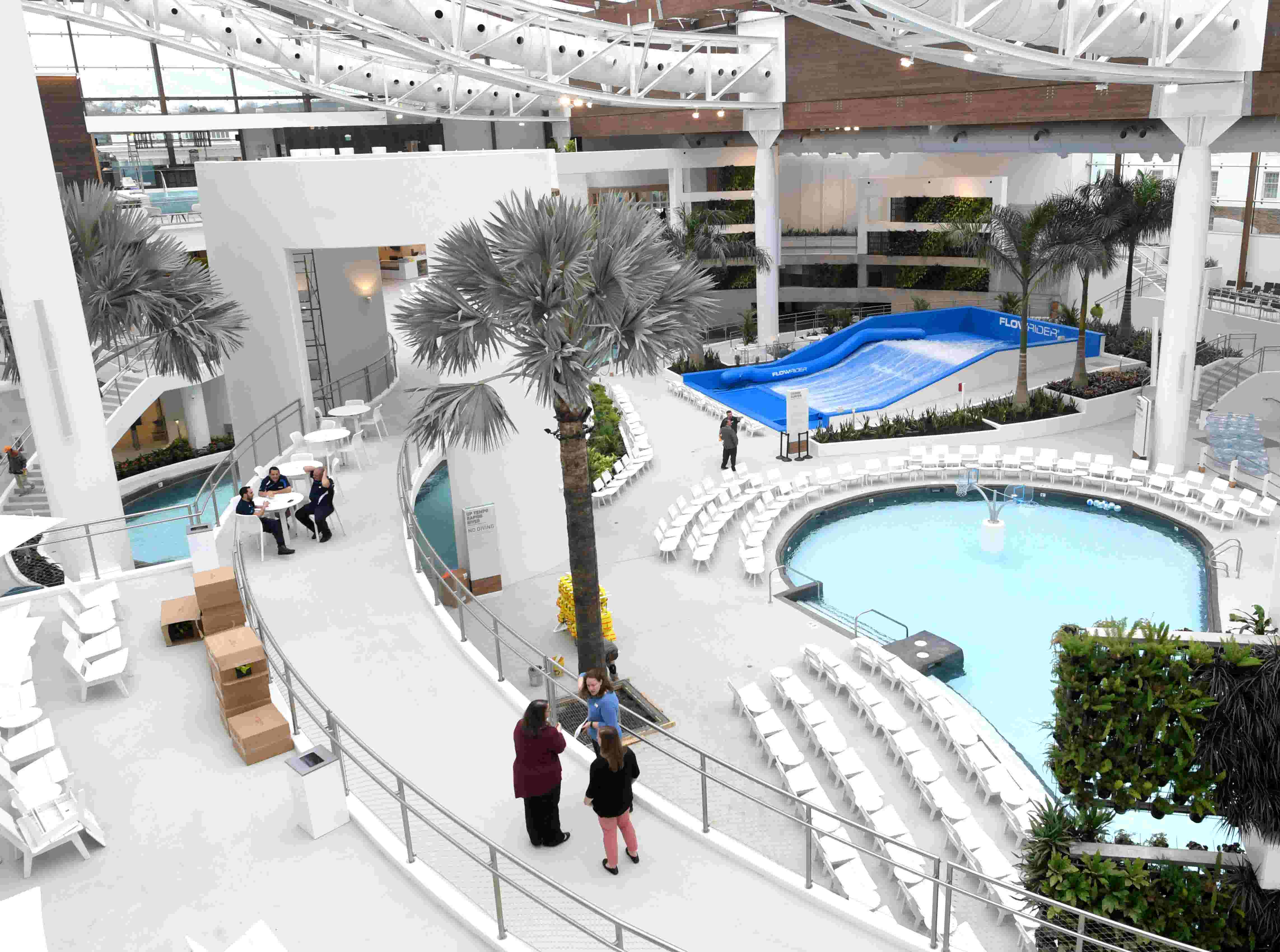 Inside Soundwaves water attraction