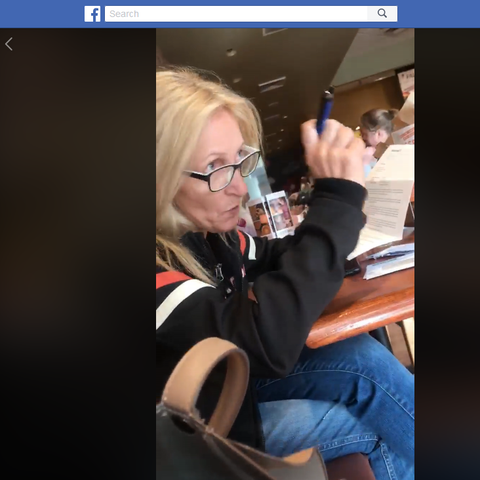 Lennys Bermudez was looking for a place to sit at...