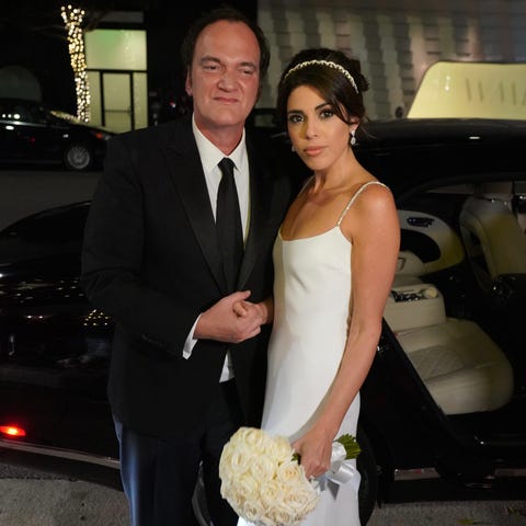 Quentin Tarantino and wife Daniela Pick were seen...