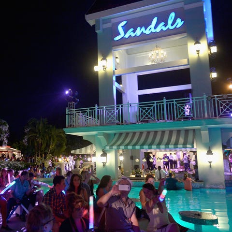 Guests of Sandals Ochi Beach Resort danced the...