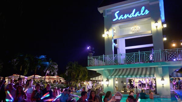 Guests of Sandals Ochi Beach Resort danced the...
