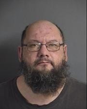 Brian Gene Matthes, 47, is charged with transfer of a pistol or revolver to unauthorized persons after allegedly purchasing at least four guns from local businesses.