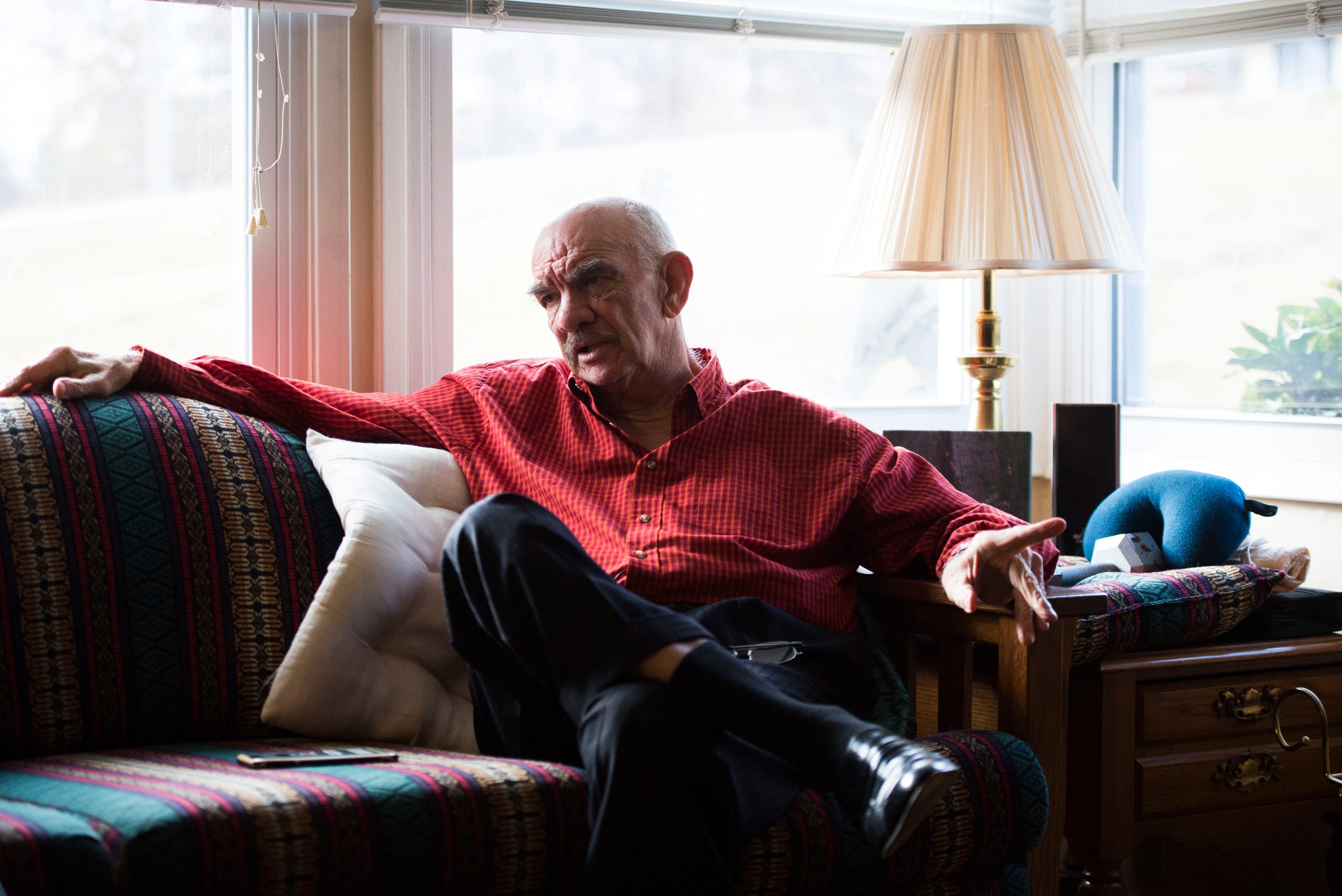 Retired Knoxville Police Department investigator Jim Winston, sits in his Knoxville home Tuesday, Nov. 27, 2018. Winston recounted the case of David Earl Miller's murder of Lee Standifer back in the 1980's.