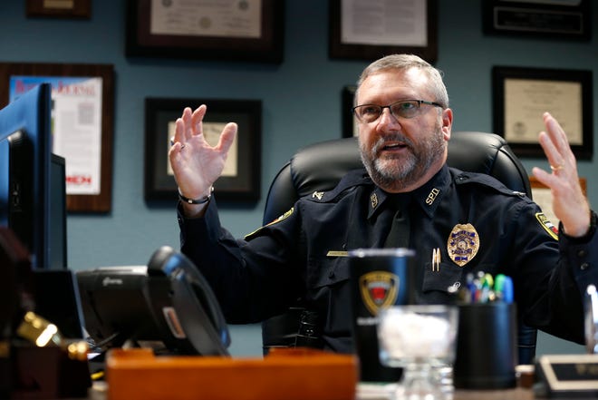 Springfield Police Chief Paul Williams discusses a CNN investigative report that called Springfield "the city where police failed rape victims" in his office on Friday, Nov. 30, 2018.