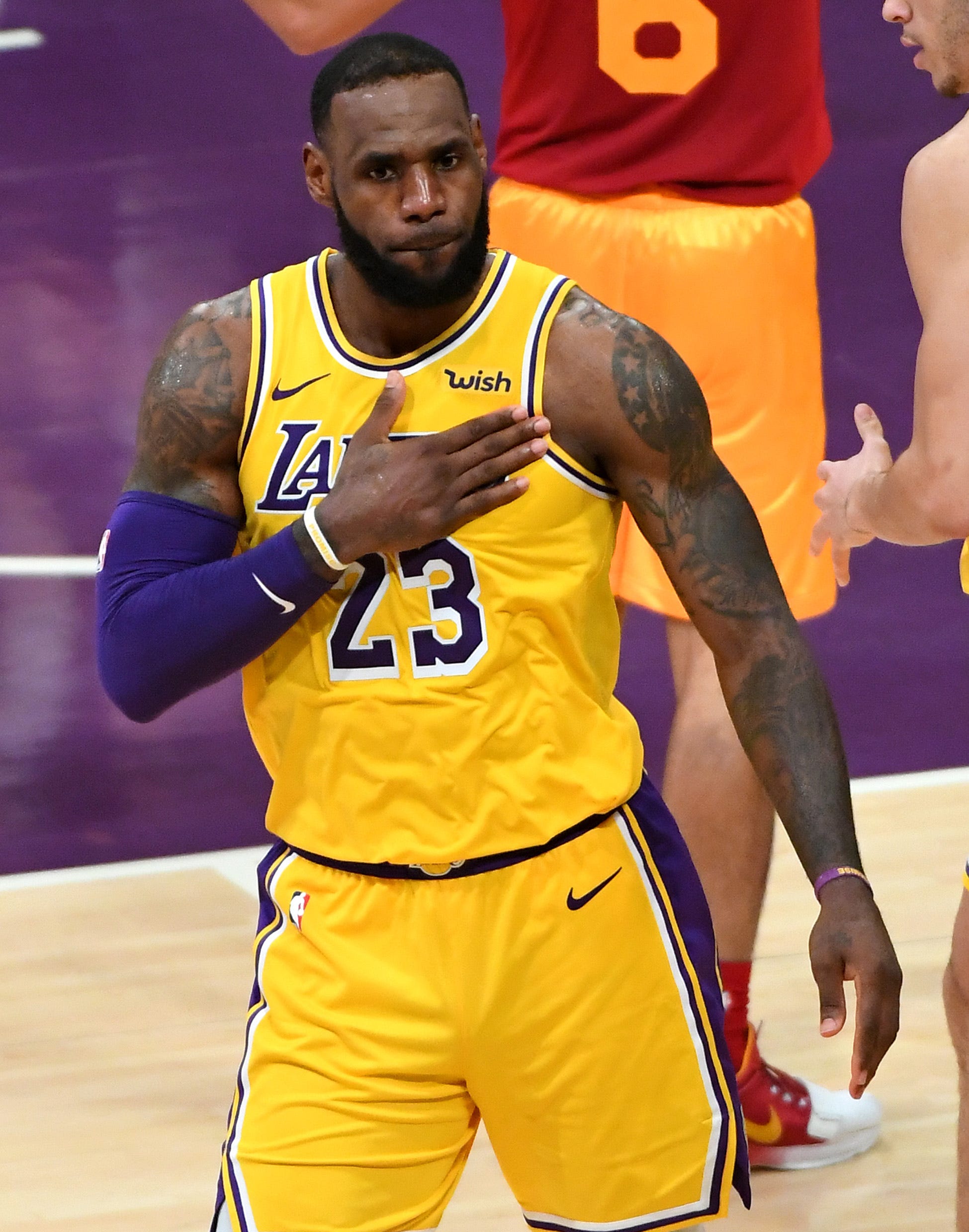lebron james with lakers