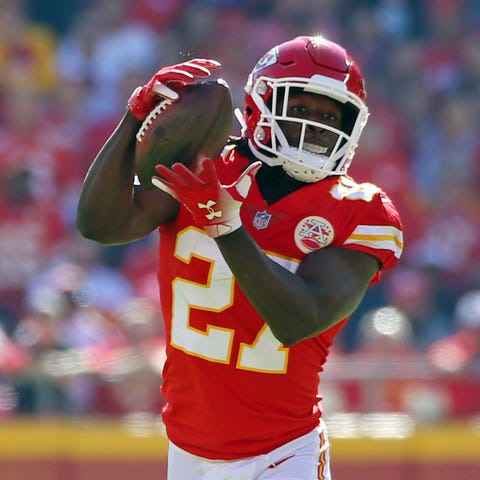 Kareem Hunt had 14 touchdowns for the Chiefs this...