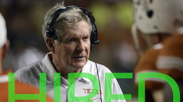 Mack Brown was hired by North Carolina for the...