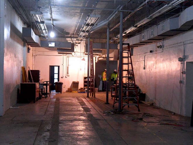 What was originally the News Leader's press room and later home for Staunton Makerspace as renovations continue inside the Staunton Innovation Hub on Tuesday, Dec. 4, 2018.