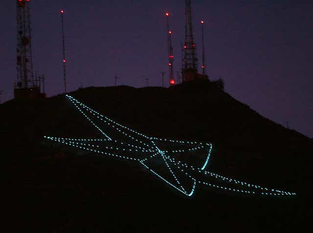 El Paso S Star On The Mountain Originated As Christmas Ornament