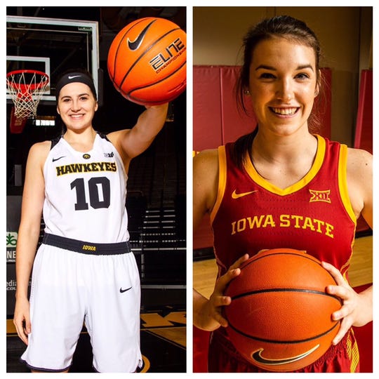 Iowa's Megan Gustafson, Iowa State's Bridget Carleton named ESPN all