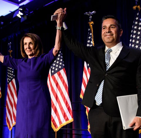 House Democratic leader Nancy Pelosi and Ben Ray...