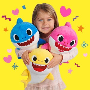 singing baby shark plush