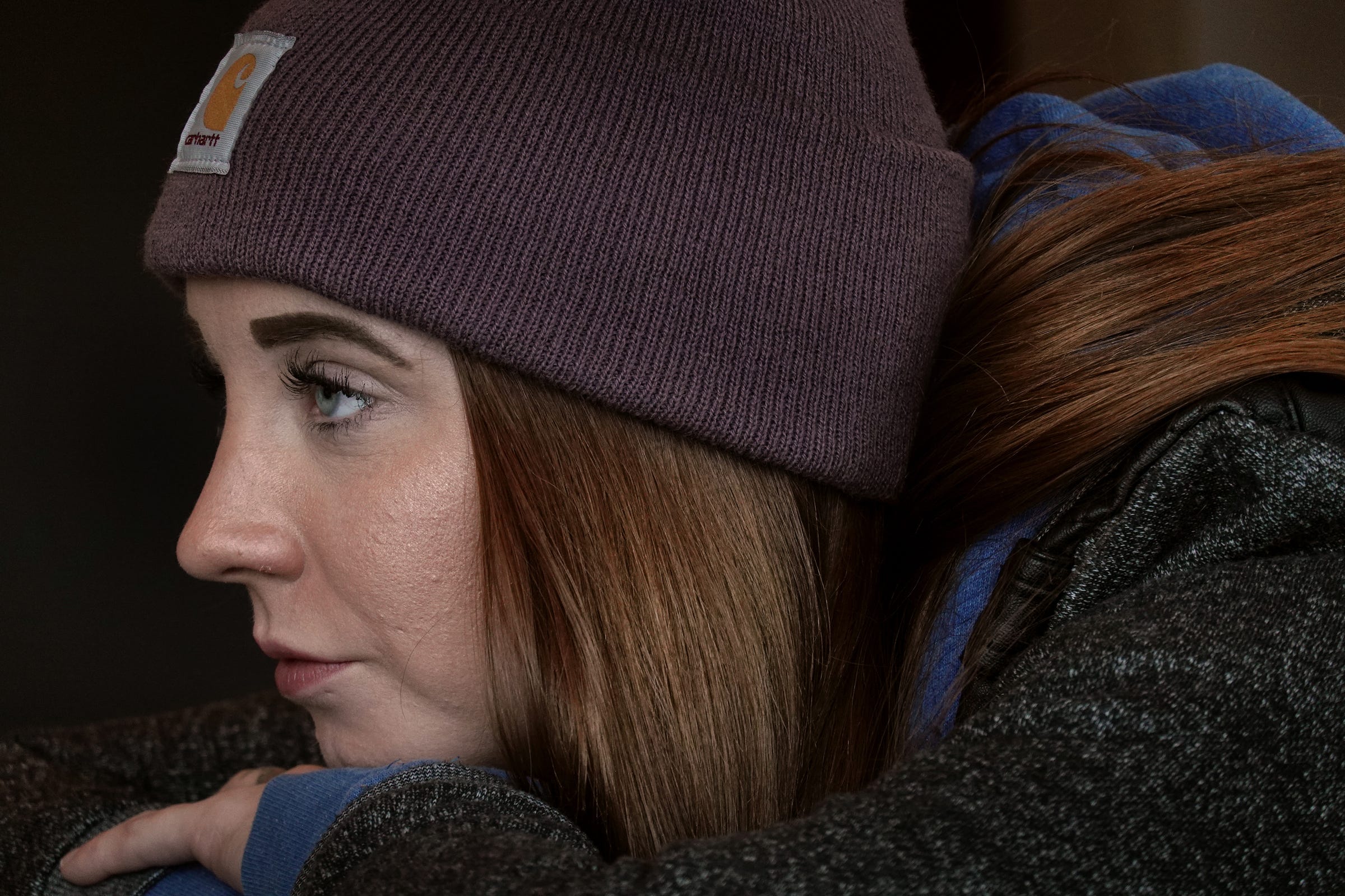 Jessica Dover, 26 listens to psychologist Marianne Carniak during a group therapy session at 41B District Court.