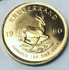 A 1980 South African gold Krugerrand was dropped into a red kettle Wednesday night at a Kroger in St. Clair Shores.