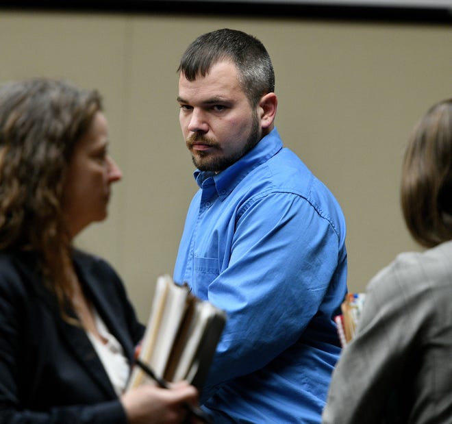 Harlan Ferguson, 31, appearing in Knox County Criminal Court Thursday, Dec. 6, 2018. Judge Bob McGhee denied several motions in Ferguson's vehicular homicide case stemming from a crash that occurred after a car chase by Knox County sheriff's deputies.