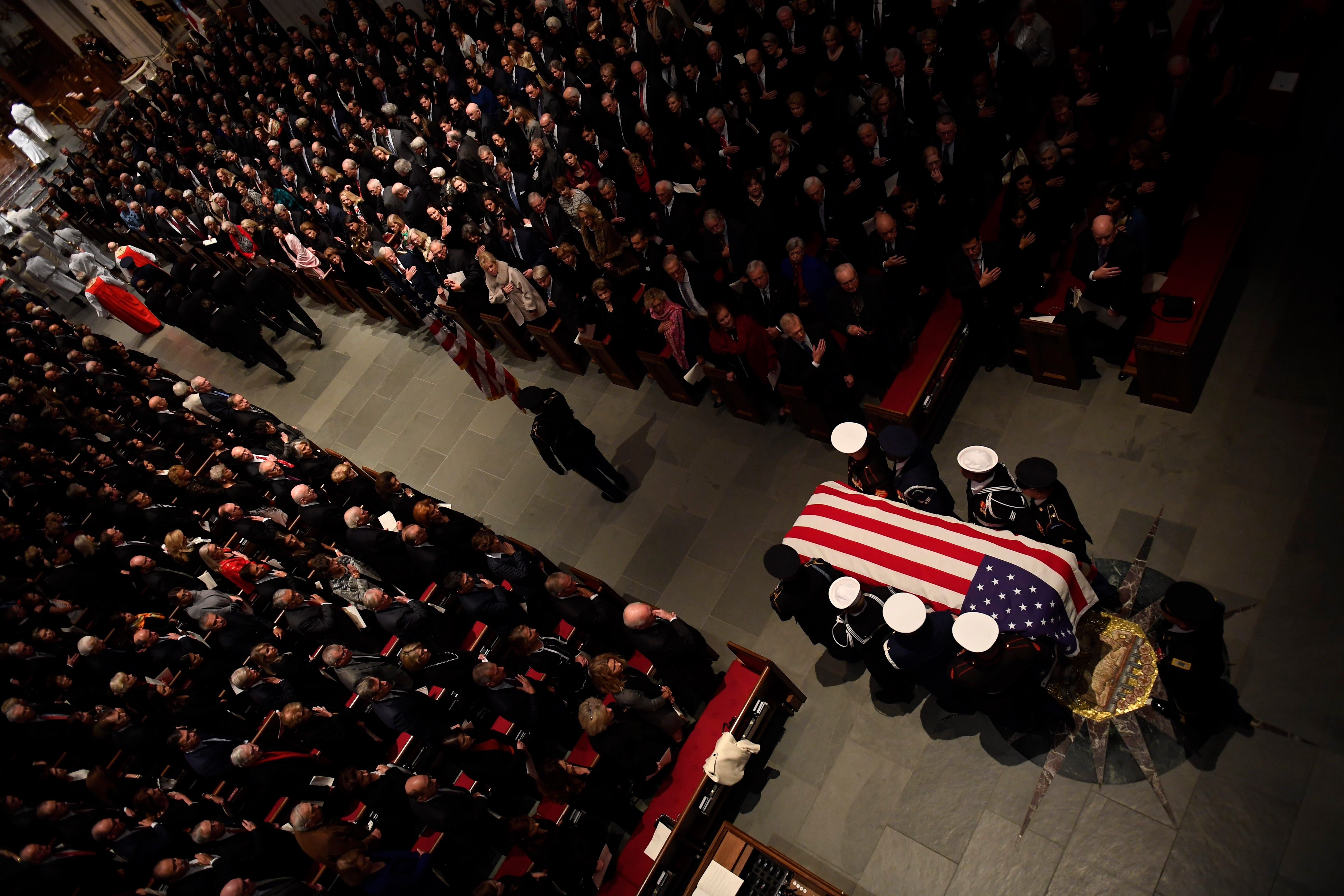 George H W Bush Funeral At St Martin S Church Burial In Texas