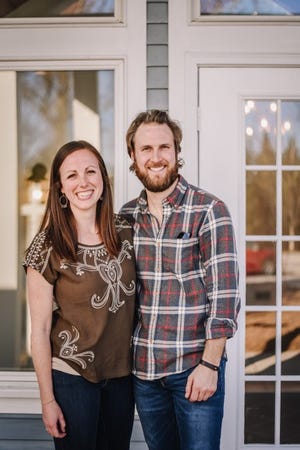 Courtney Janson & Mike Weber, owners and founders of Clink!, a family-friendly DIY craft studio in Ephraim, Door County.