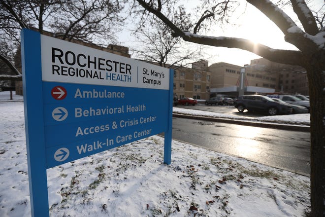 Rochester Regional Health Behavioral Health Access & Crisis Center at St. Mary's Campus.  Entrance to the center is from Chili Avenue.