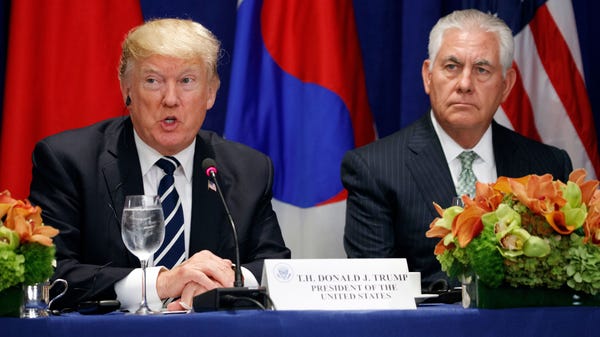 Former Secretary of State Rex Tillerson is...