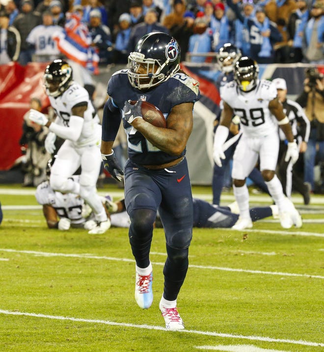 Derrick Henry Titans Rb Ties Record For Longest Run In Nfl History