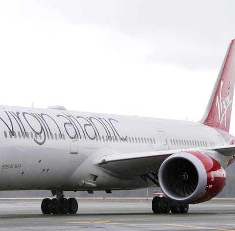 A Virgin Atlantic Boeing 787-9 passenger airplane 
