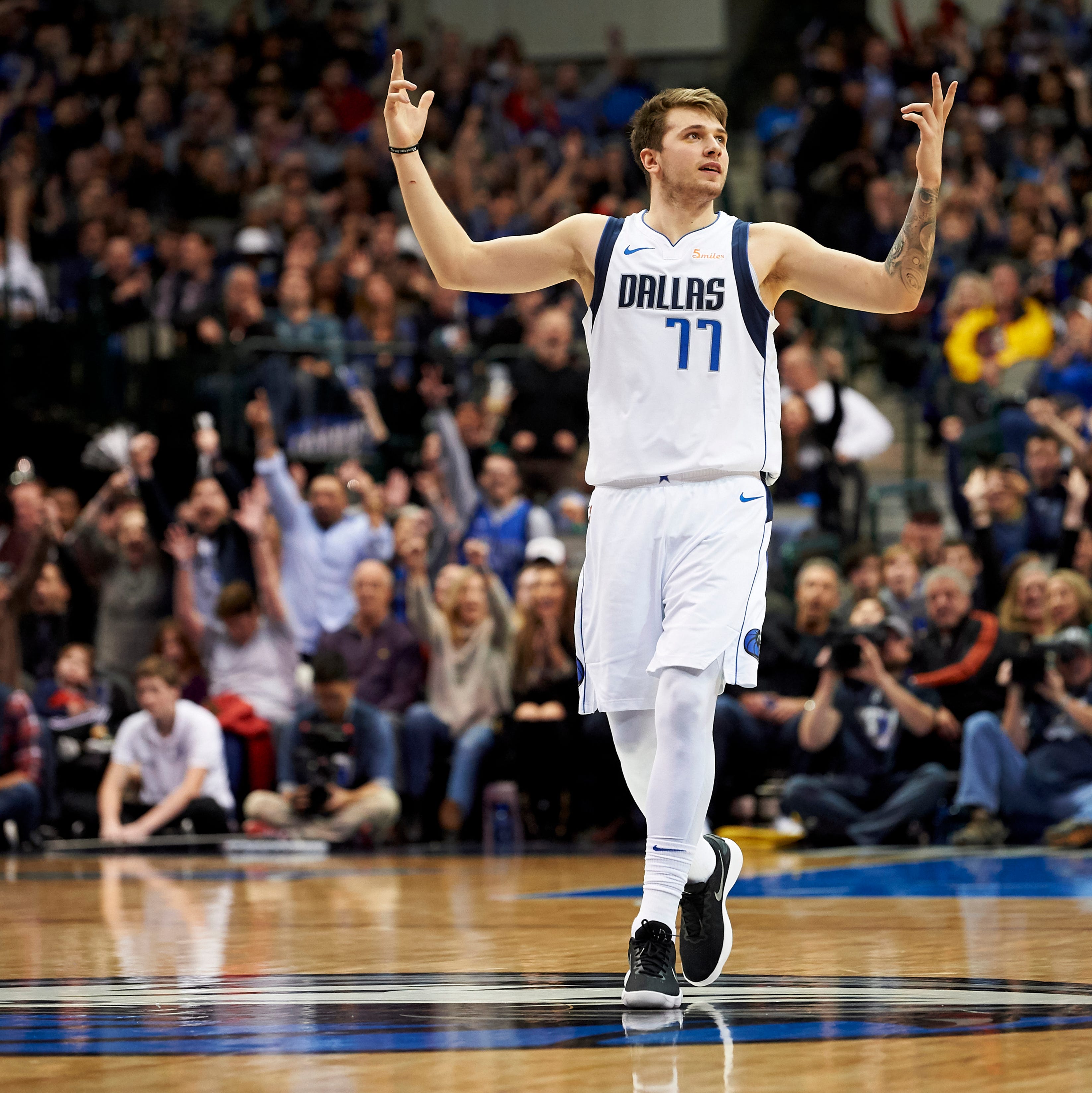 Luka Doncic scored 11 straight points late in the fourth quarter to rally t...