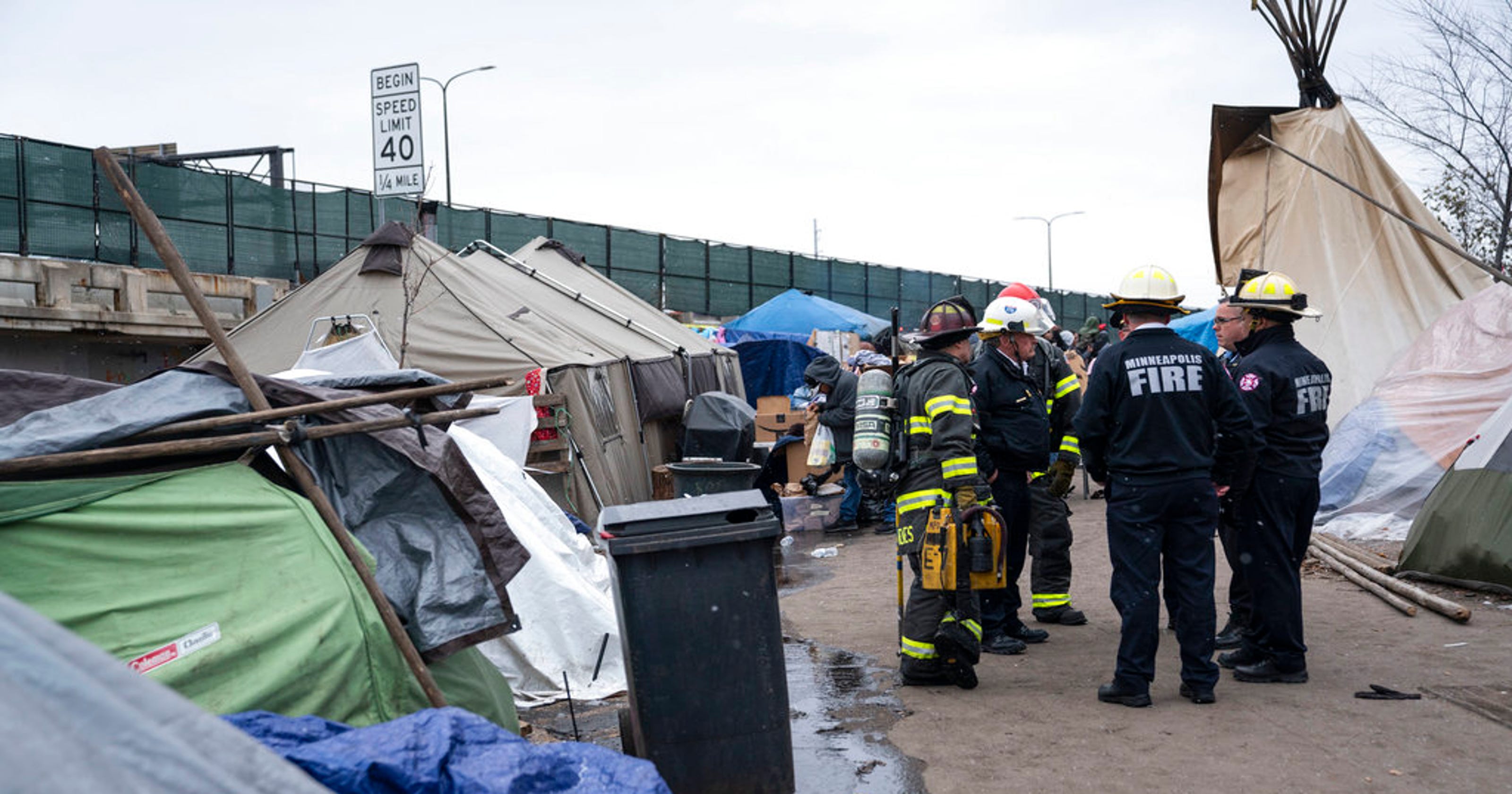 Tensions high at Minneapolis homeless camp on eve of move to city's tents