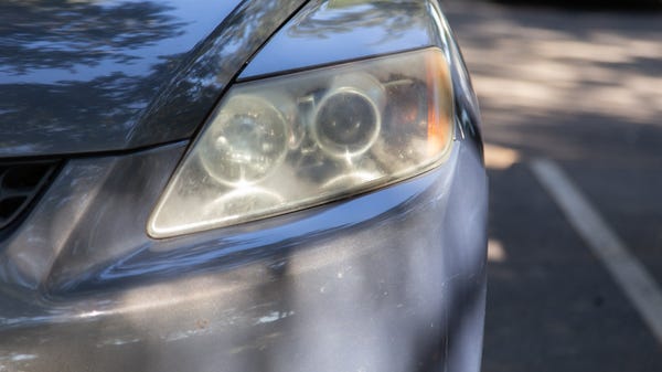 Headlights become clouded or yellowed after years...