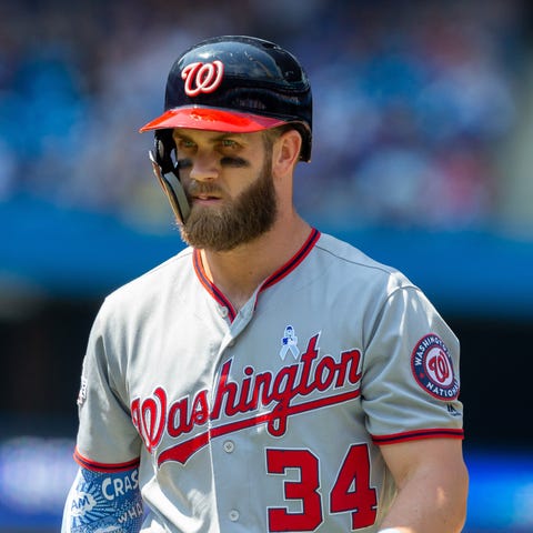 Bryce Harper is likely to earn a contract of at...
