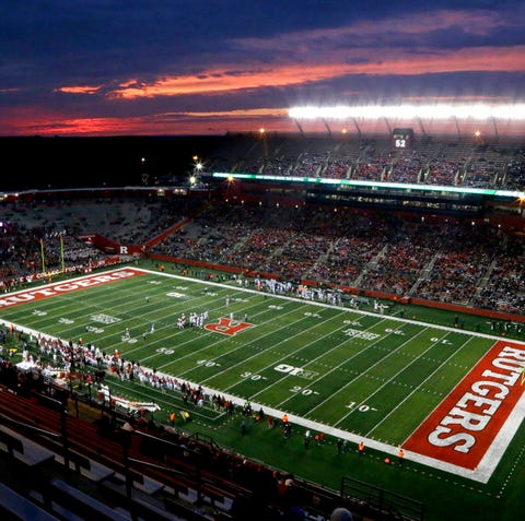 Michigan State players prepare to take the field...