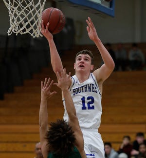 Green Bay Southwest senior Lucas Stieber was named the top senior defender in the state as part of the Wisconsin Sports Network Senior Basketball Awards.
