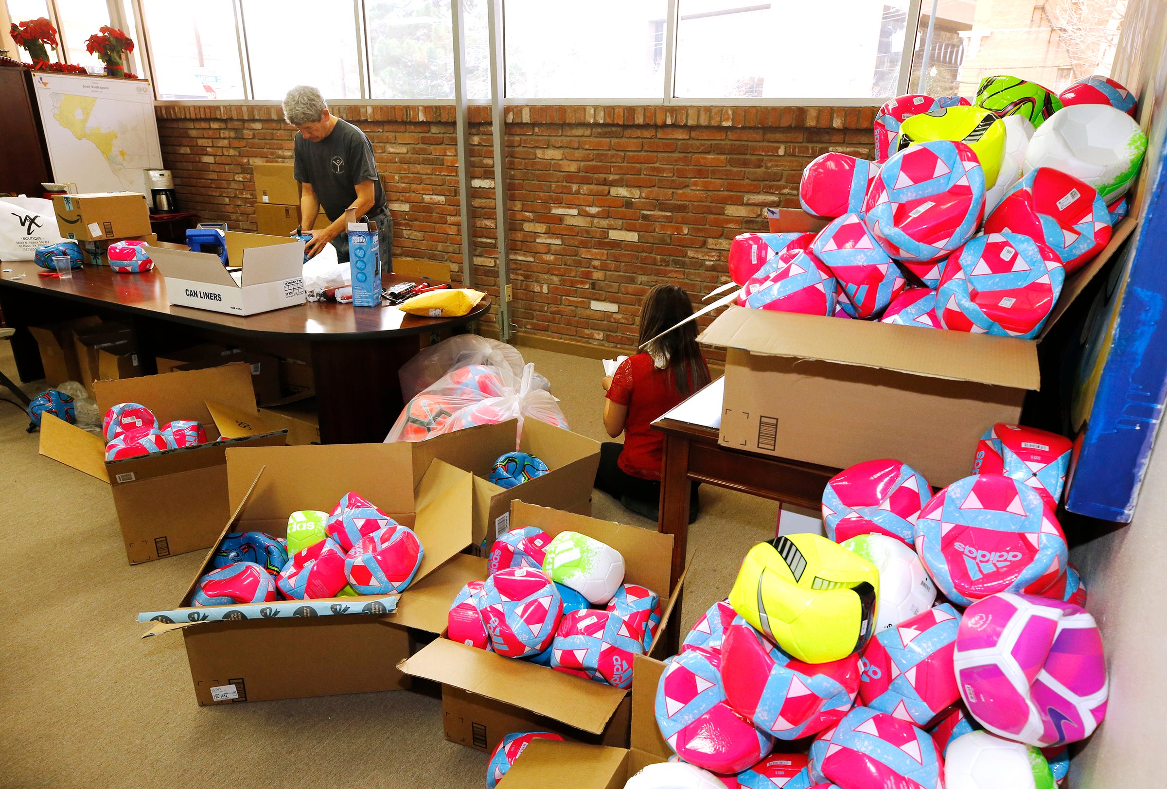 Gift drive goal met: Immigrant children at Tornillo shelter to get soccer balls