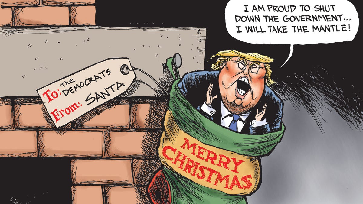 Trump's gift to Pelosi and Schumer.