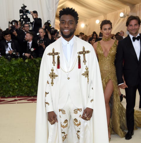 May 7: ...Chadwick Boseman also attends the Met Ga