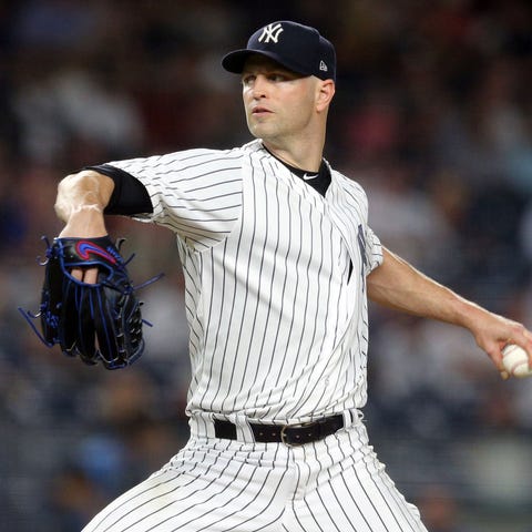 J.A. Happ went 7-0 in 11 starts for the Yankees...