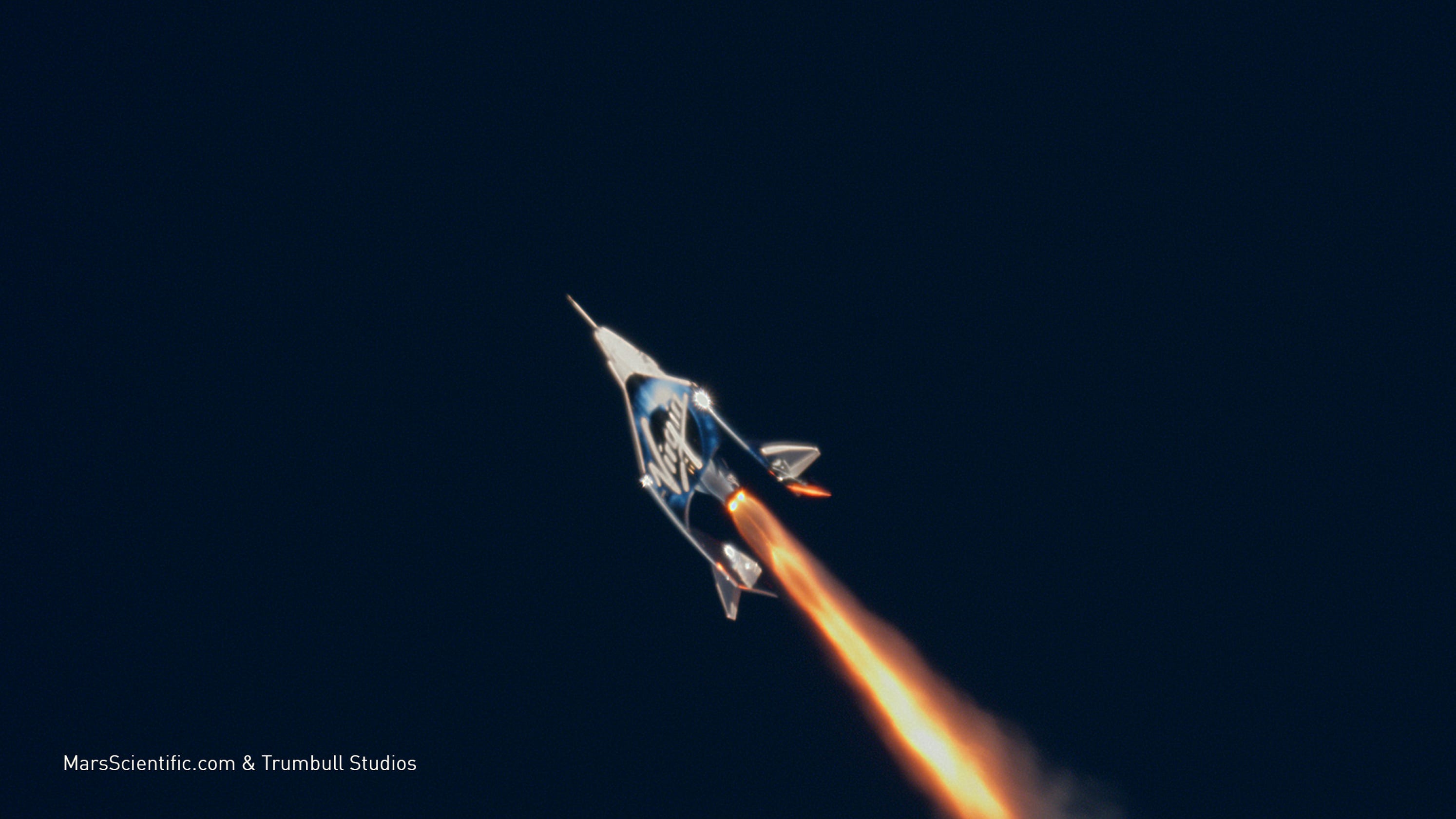 Î‘Ï€Î¿Ï„Î­Î»ÎµÏƒÎ¼Î± ÎµÎ¹ÎºÏŒÎ½Î±Ï‚ Î³Î¹Î± Virgin Galactic Makes Space for Second Time in Ten Weeks with Three On Board, Reaching Higher Altitudes and Faster Speeds, as Flight Test Program Continues