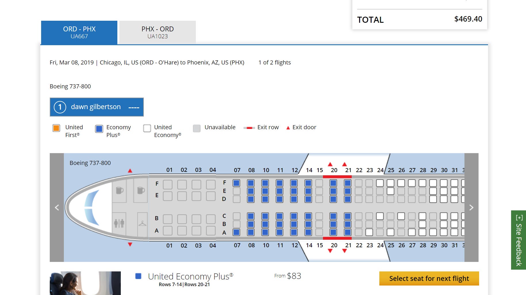 united airlines reservations seat assignment