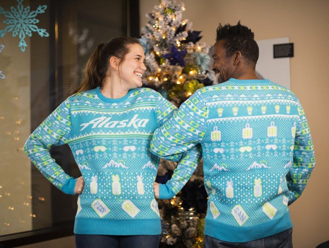 Alaska Airlines offers early boarding on Dec. 21 for guests wearing holiday sweaters.
