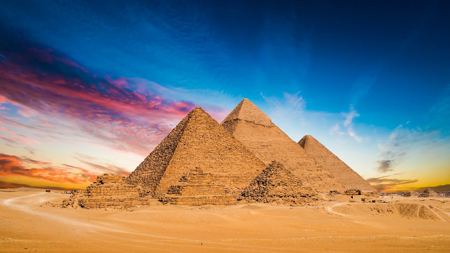 building of egyptian pyramids | Sky Building