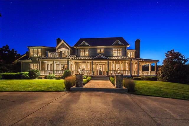 This home in Franklin is an example of the multi-million-dollar homes that are often second or vacation homes for residents that live full-time somewhere else. A recent study showed that Williamson County, TN, is a top destination for the luxury second-home market.