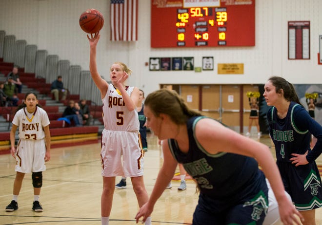 The Rocky Mountain girls basketball team hosts Broomfield at 6:30 p.m. Friday.