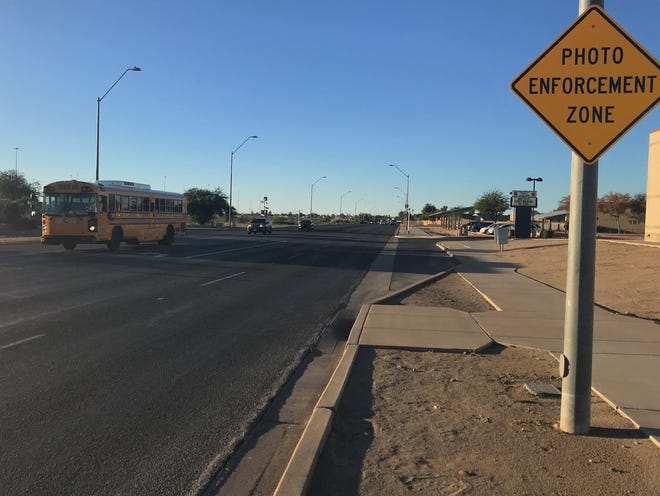 El Mirage set up a speed trap by reducing the speed limit too much in a school zone on Thompson Ranch Road. Now, the city is repaying all of the drivers who were cited by a photo enforcement camera.
