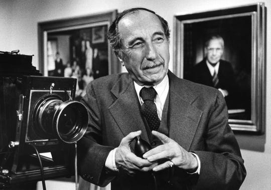 B. Artin Haig has been a photographer for years. Haig was photographed in his studio in 1982.