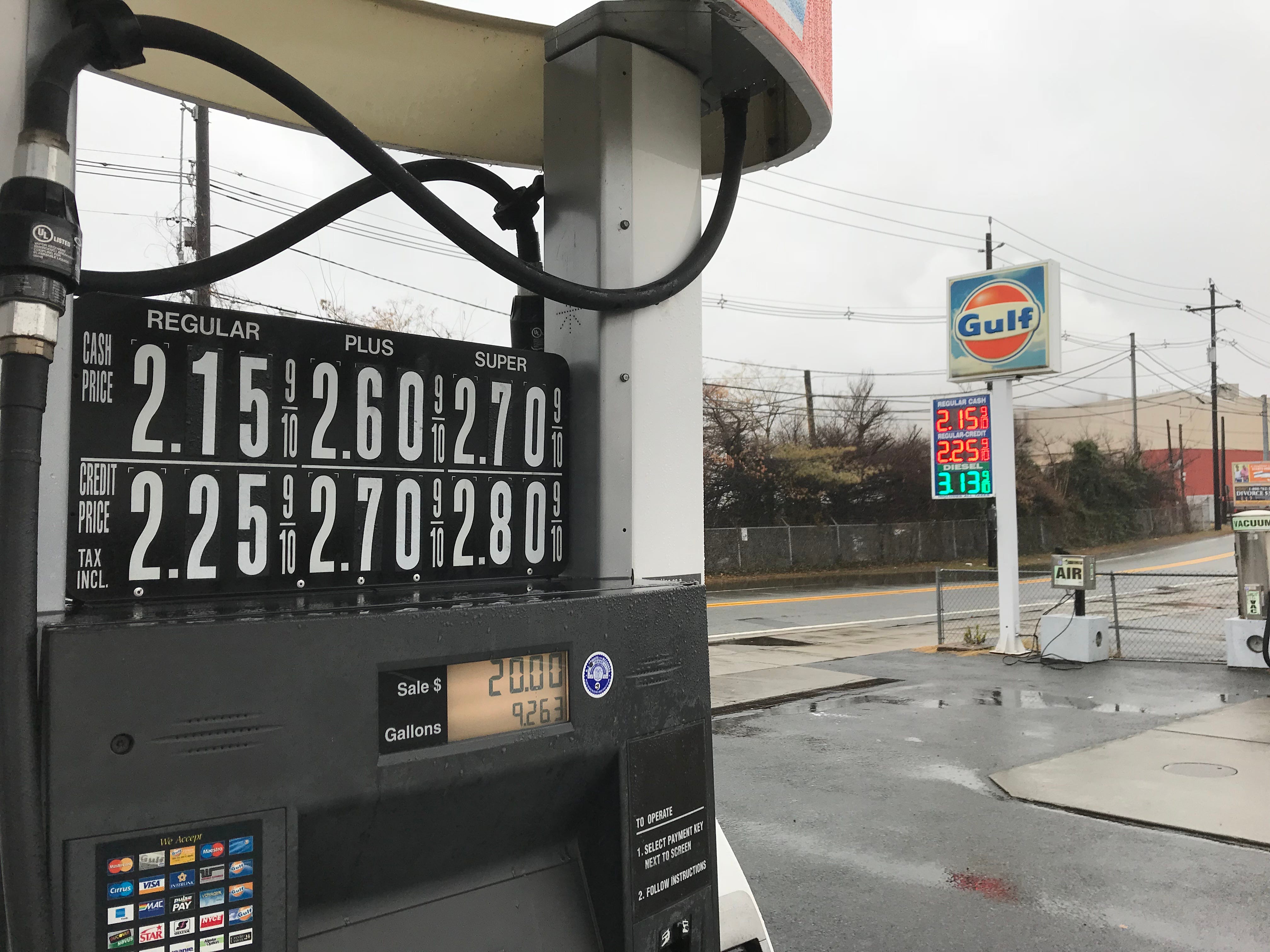 how much is costco gas in new jersey
