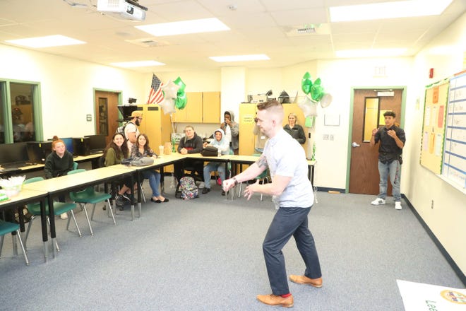 Island Coast High School Digital Media Technology Teacher Jeffrey Becker was selected as Lee County Teacher of the Year on Tuesday morning. Becker will now be nominated for Florida Teacher of the Year.