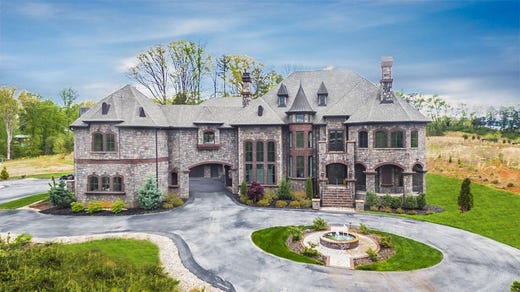 knoxville homes for sale: inside the $5.2m mansion, 'farragut castle'