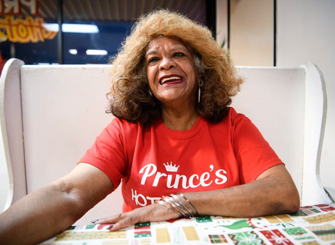 André Prince Jeffries, owner of Prince's Hot Chicken, laughs as she tells the history of her family's restaurant on Tuesday, Dec. 11, 2018, in Nashville, Tenn.