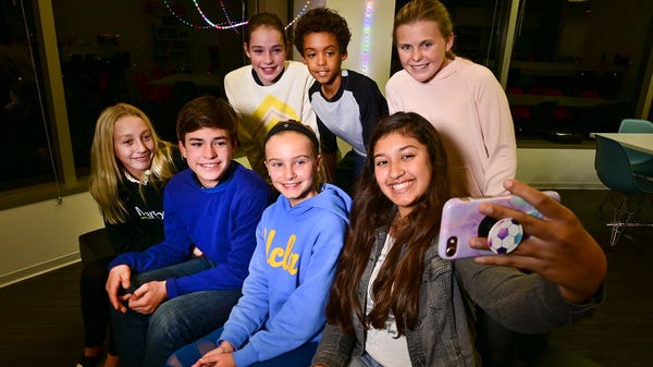 Left to right: Lachlan Cobb 12, Kathi Keller, 12,...