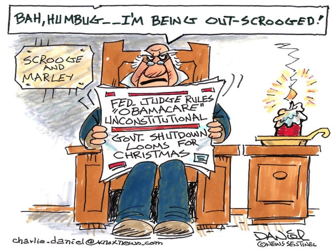 The cartoonist's homepage, knoxnews.com/opinion/charlie-daniel