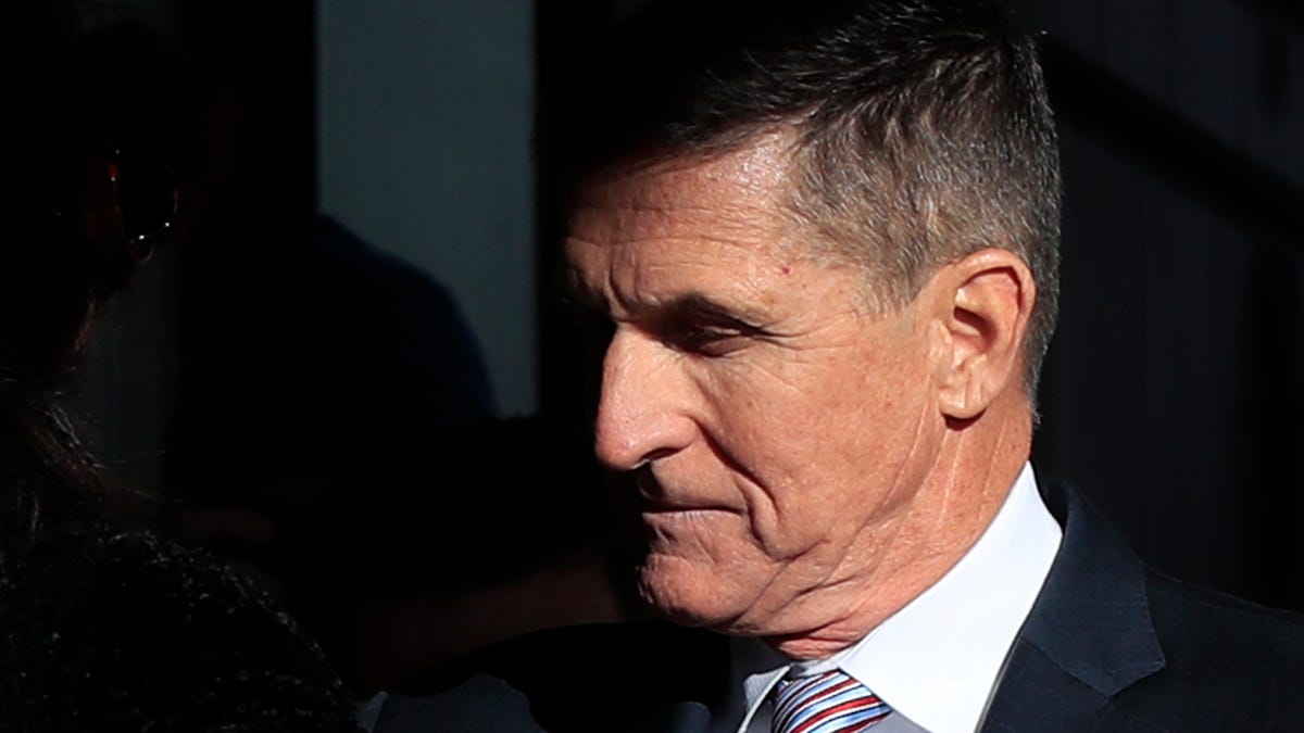 President Donald Trump's former national security adviser Michael Flynn arrives for his sentencing at the U.S. District Court in Washington, Tuesday, Dec. 18, 2018. 